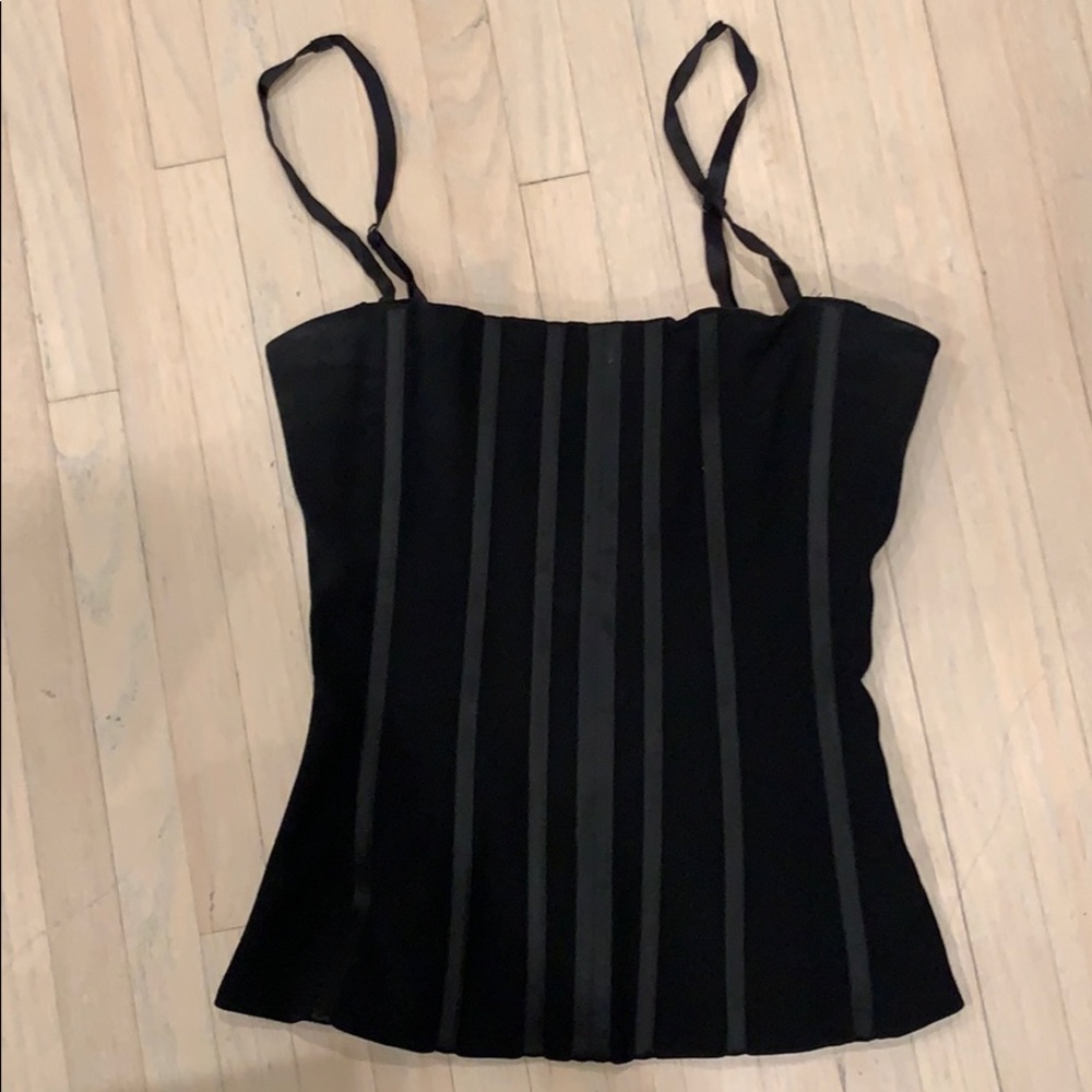 Dolce and Gabbana black corset top